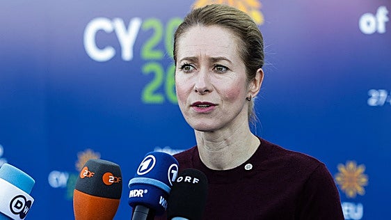Kallas pide no caer en la trampa de que Rusia decida el interlocutor en Ucrania