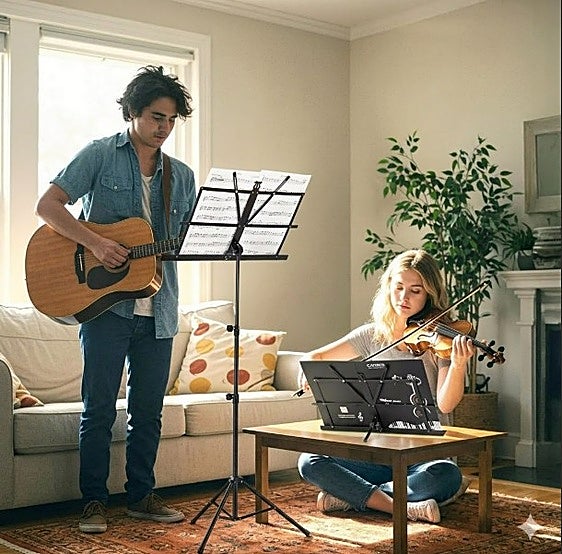 Si tocas instrumentos, no te pierdas estos soportes para sujetar partituras