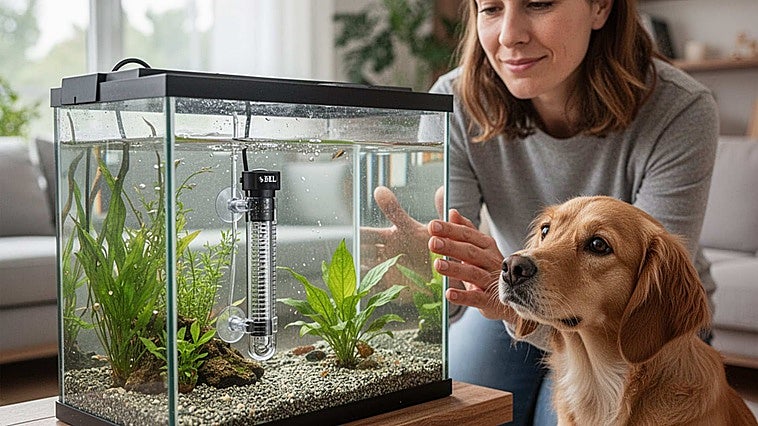 Mantén la temperatura de tu pecera o acuario de forma estable con este calentador con control térmico