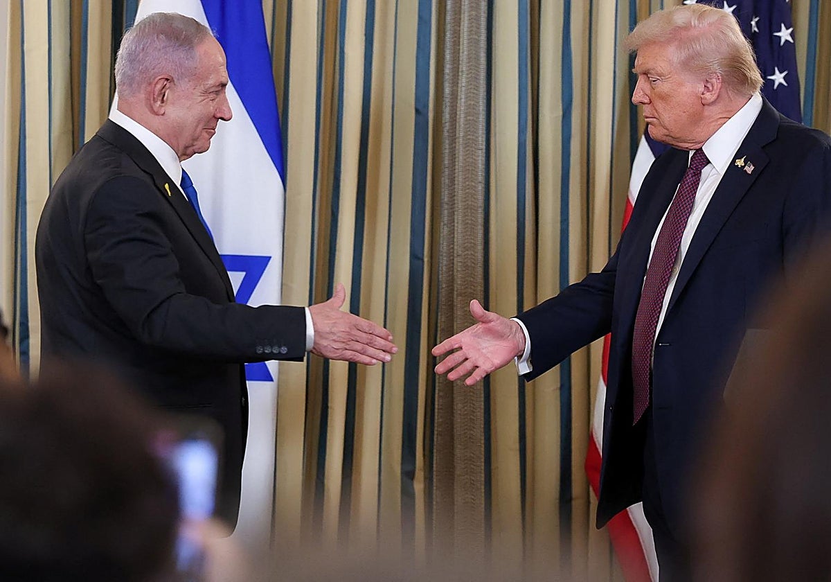 Trump recibe a Netanyahu en la Casa Blanca en septiembre de 2025.