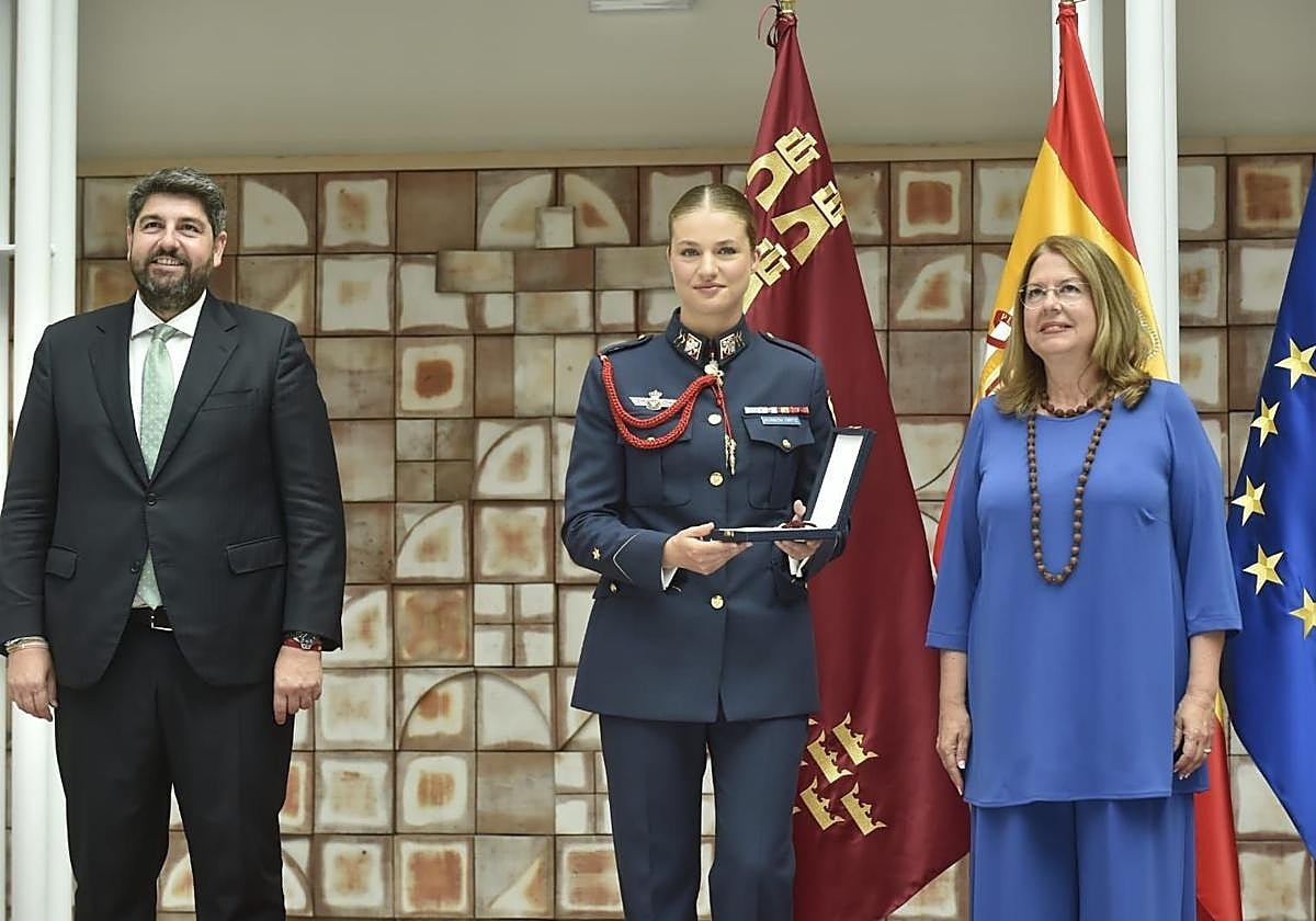La Princesa Leonor recibe la Medalla de Oro de la Asamblea de Murcia