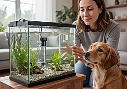 Mantén la temperatura de tu pecera o acuario de forma estable con este calentador con control térmico