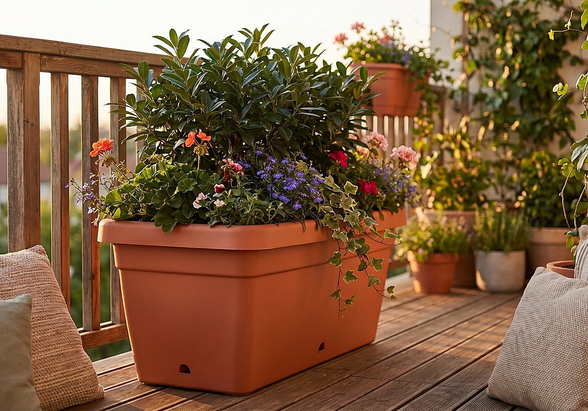 Guía para elegir maceteros y jardineras grandes para terrazas y jardines