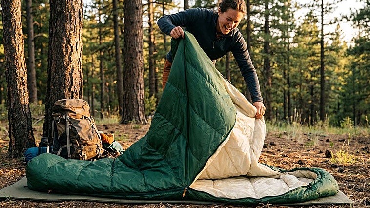 Los mejores sacos de dormir ligeros y compactos para una acampada perfecta