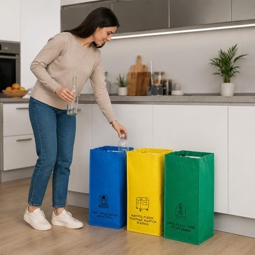 Los mejores cubos de reciclaje aptos para cocinas pequeñas
