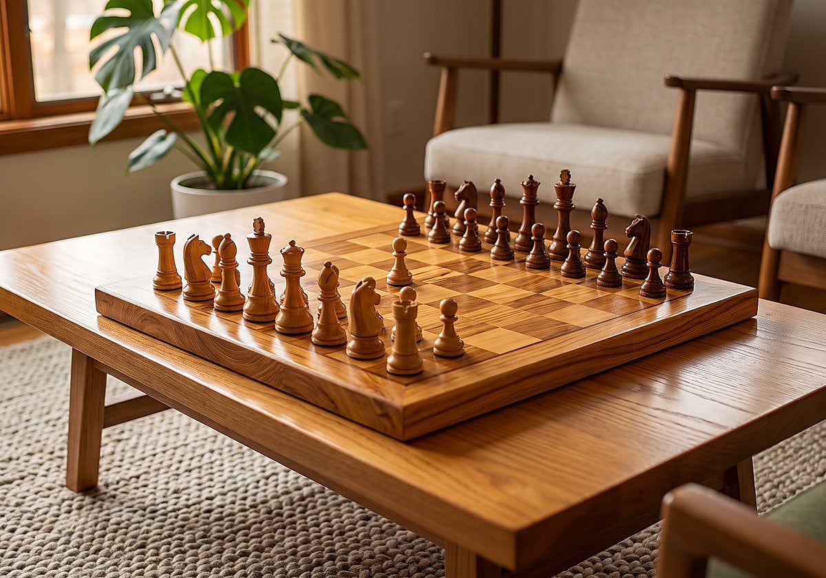 No te pierdas estos elegantes tableros de ajedrez de madera para los amantes de este juego