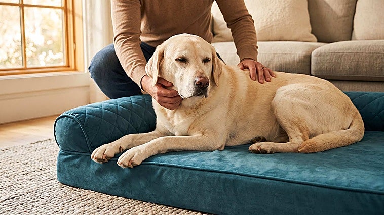 Los mejores colchones y camas ortopédicas para perros mayores que sufren de artritis