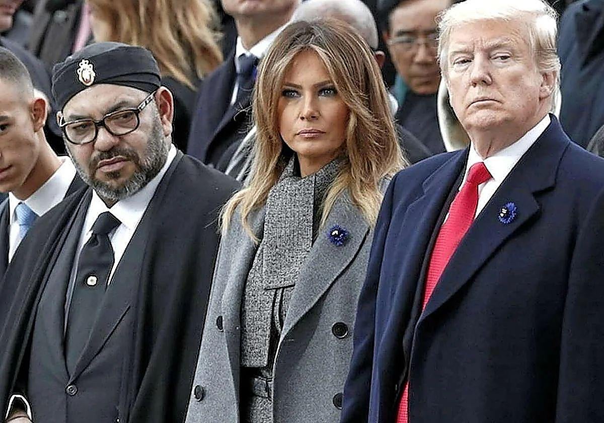 Mohamed VI y Donald Trump, en una imagen de archivo.