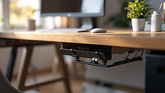 Se acabó el lío de cables con estos organizadores para debajo de la mesa
