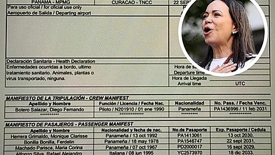 María Corina Machado ha intentado regresar siete veces a Venezuela sin conseguirlo