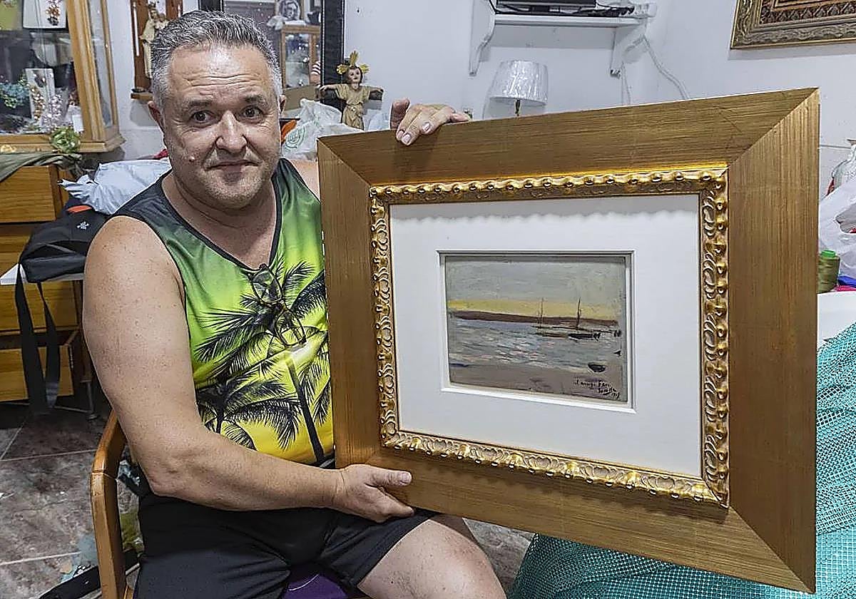 El murciano que salvó el cuadro de Sorolla perdido en Sevilla: «Lo cogí por el marco»
