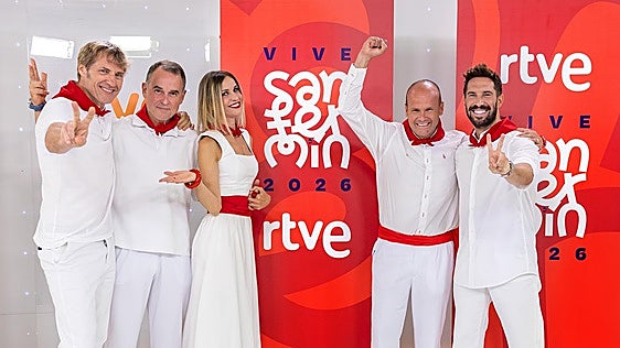 Los presentadores de RTVE para los Sanfermines.