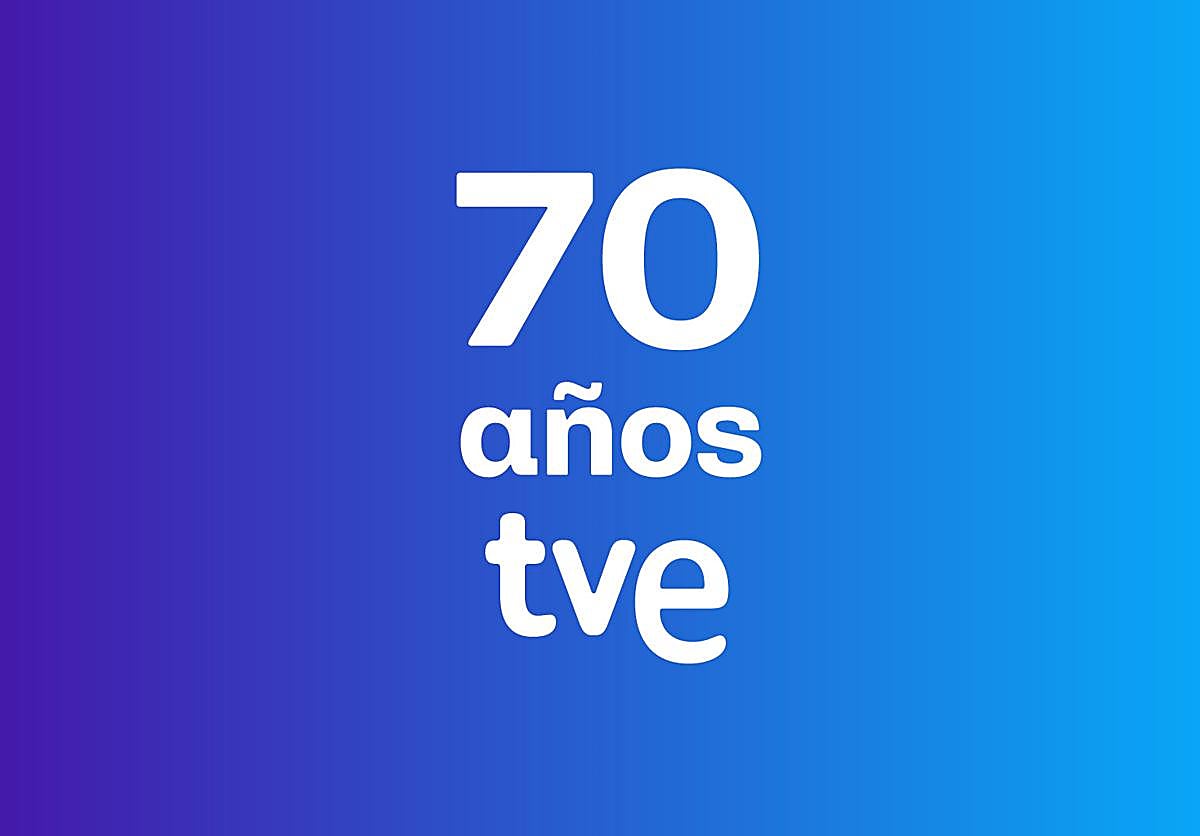 Logo del aniversario de los 70 años de TVE
