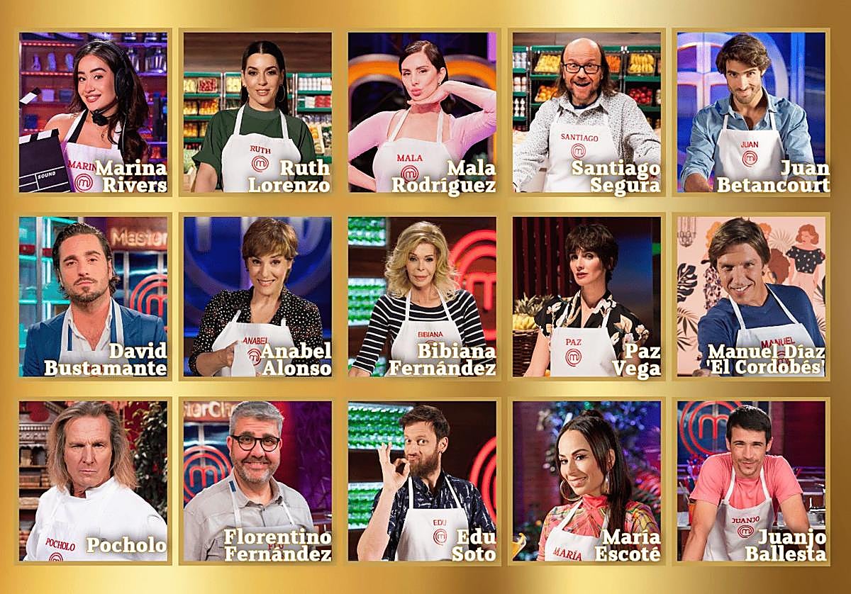 Concursantes de 'MasterChef Celebrity Legends'.