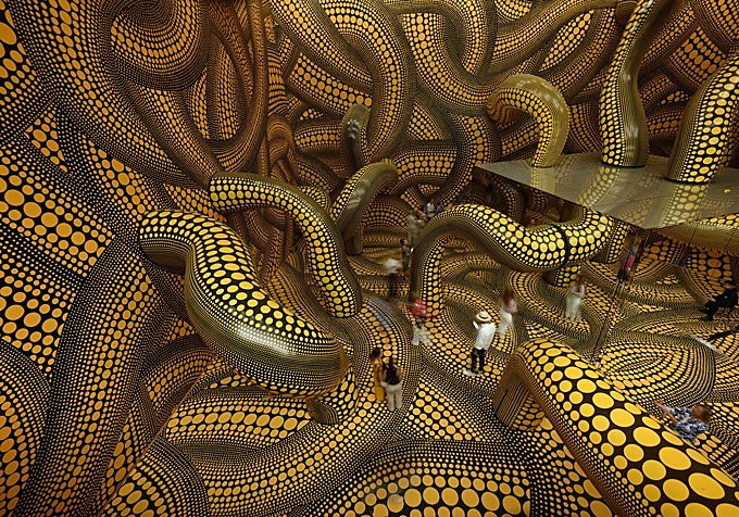 'Salas de espejos del infinito', instalación de Kusama en su última muestra, en el Museo Ludwig de Colonia, este mismo año.