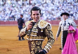 Alejandro Talavante durante la segunda de abono de la Feria de San Miguel.