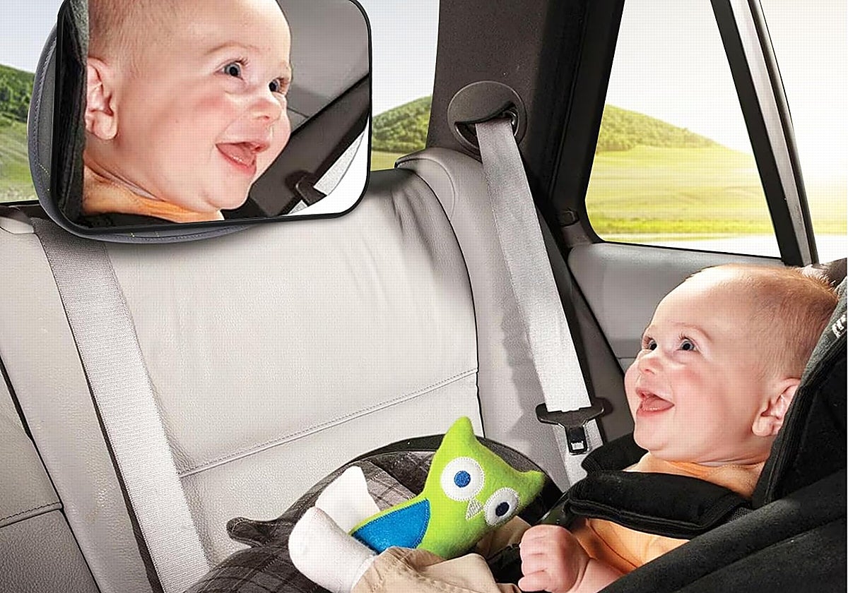 Viaja tranquilo, vigilando a tu bebé con estos espejos de vigilancia para el coche