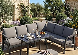 Los mejores conjuntos de muebles para sacar el máximo partido a tu porche, terraza y jardín