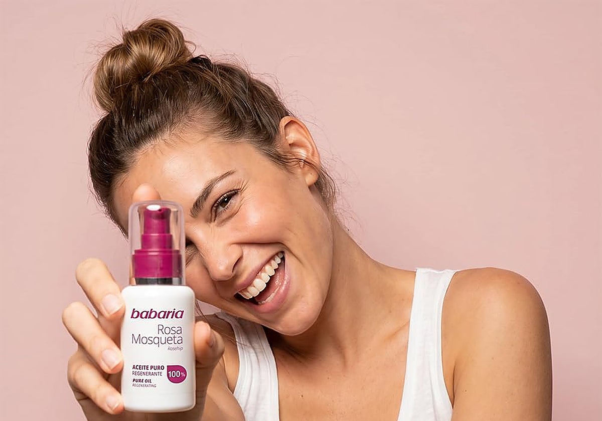 Hidrata y repara las marcas de tu piel con el aceite de rosa mosqueta 100% de Babaria