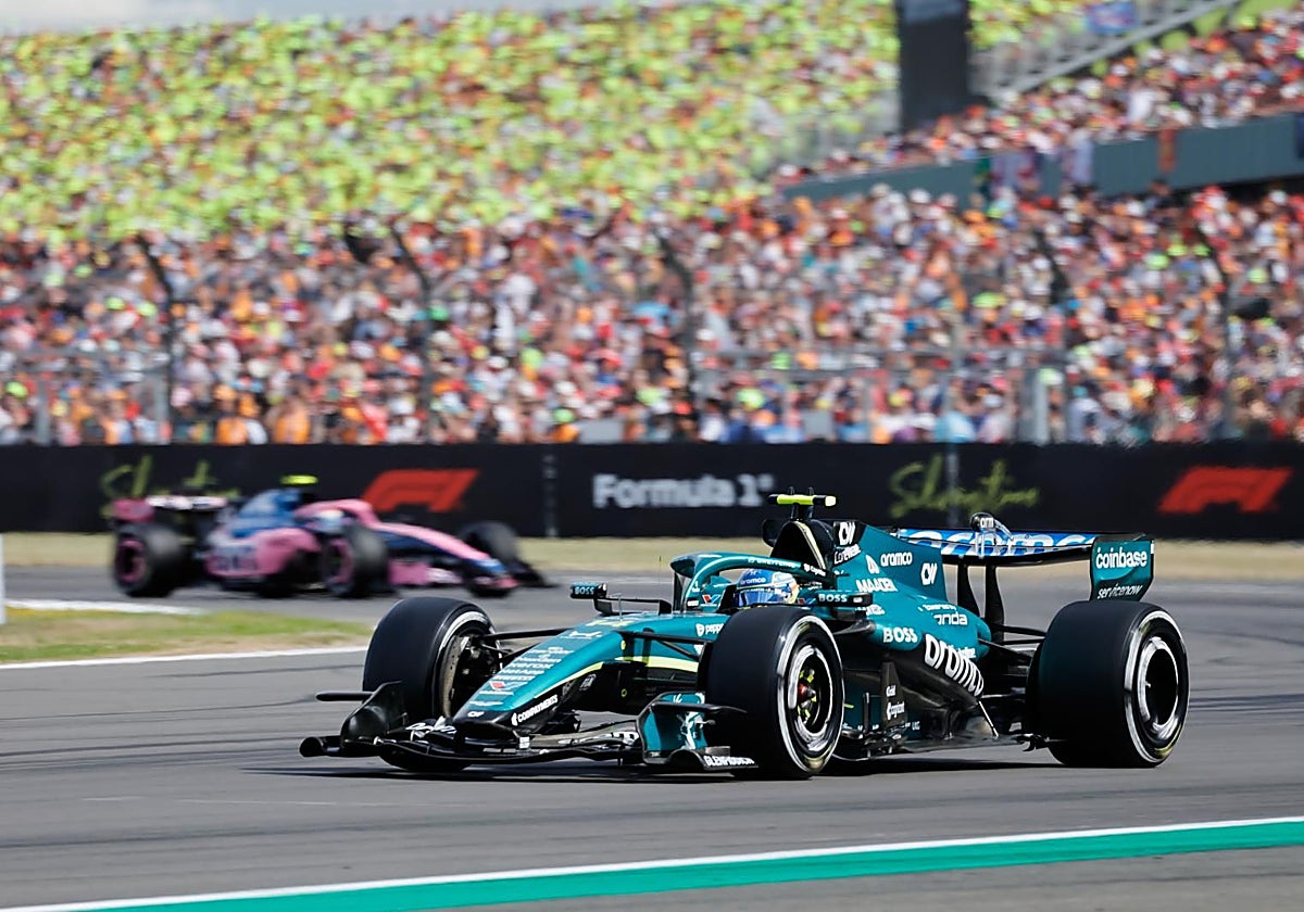 Fernando Alonso en el GP de Gran Bretaña.