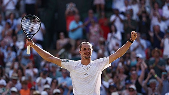 Zverev arrolla a un mermado Fritz y alcanza por primera vez las semifinales de Wimbledon