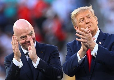 Gianni Infantino y Donald Trump, durante la ceremonia posterior a la final del Mundial de 2026