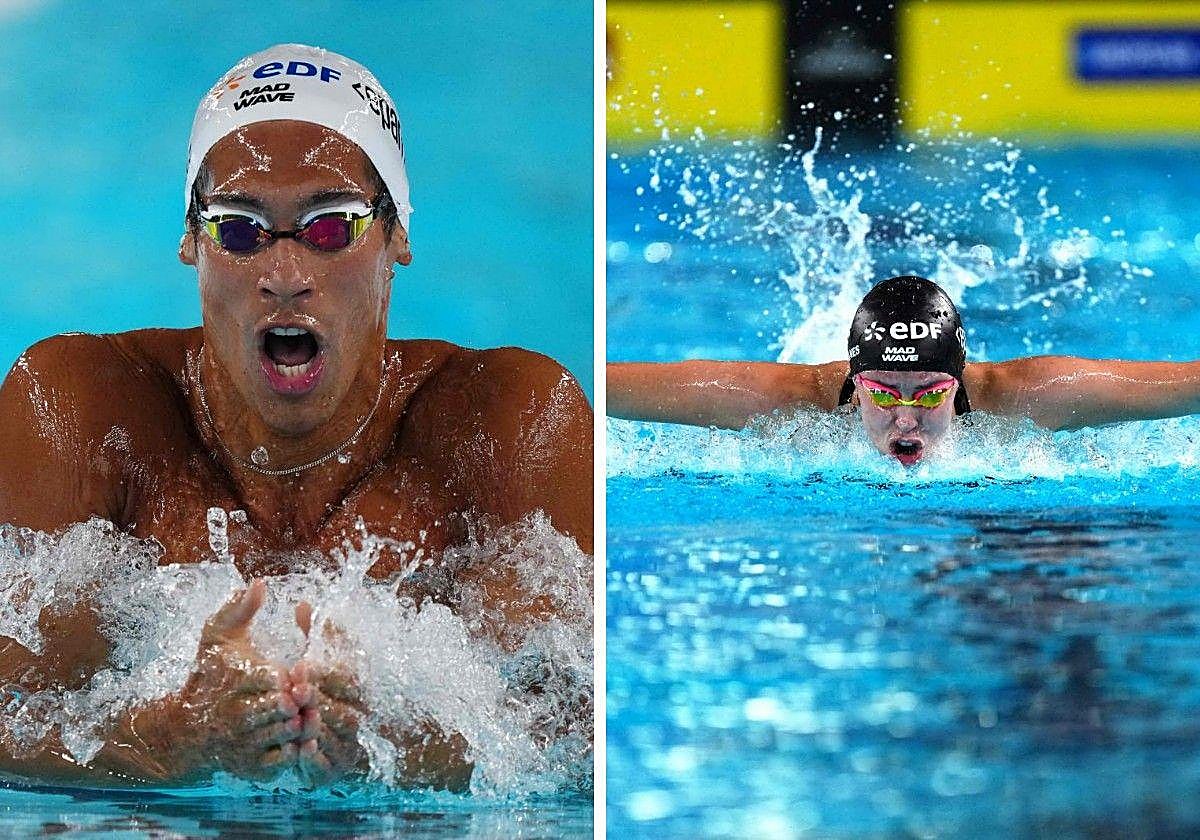 Hugo González y Laura Cabanes durante la competición.