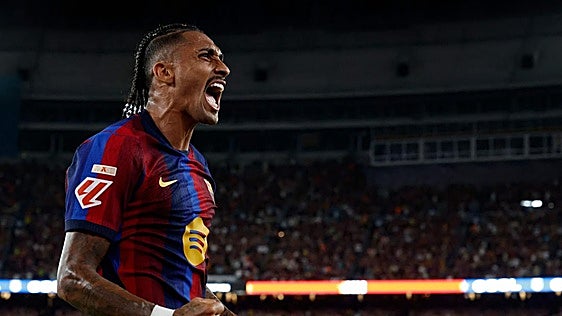 Raphinha, a por un póker de récord en Mestalla