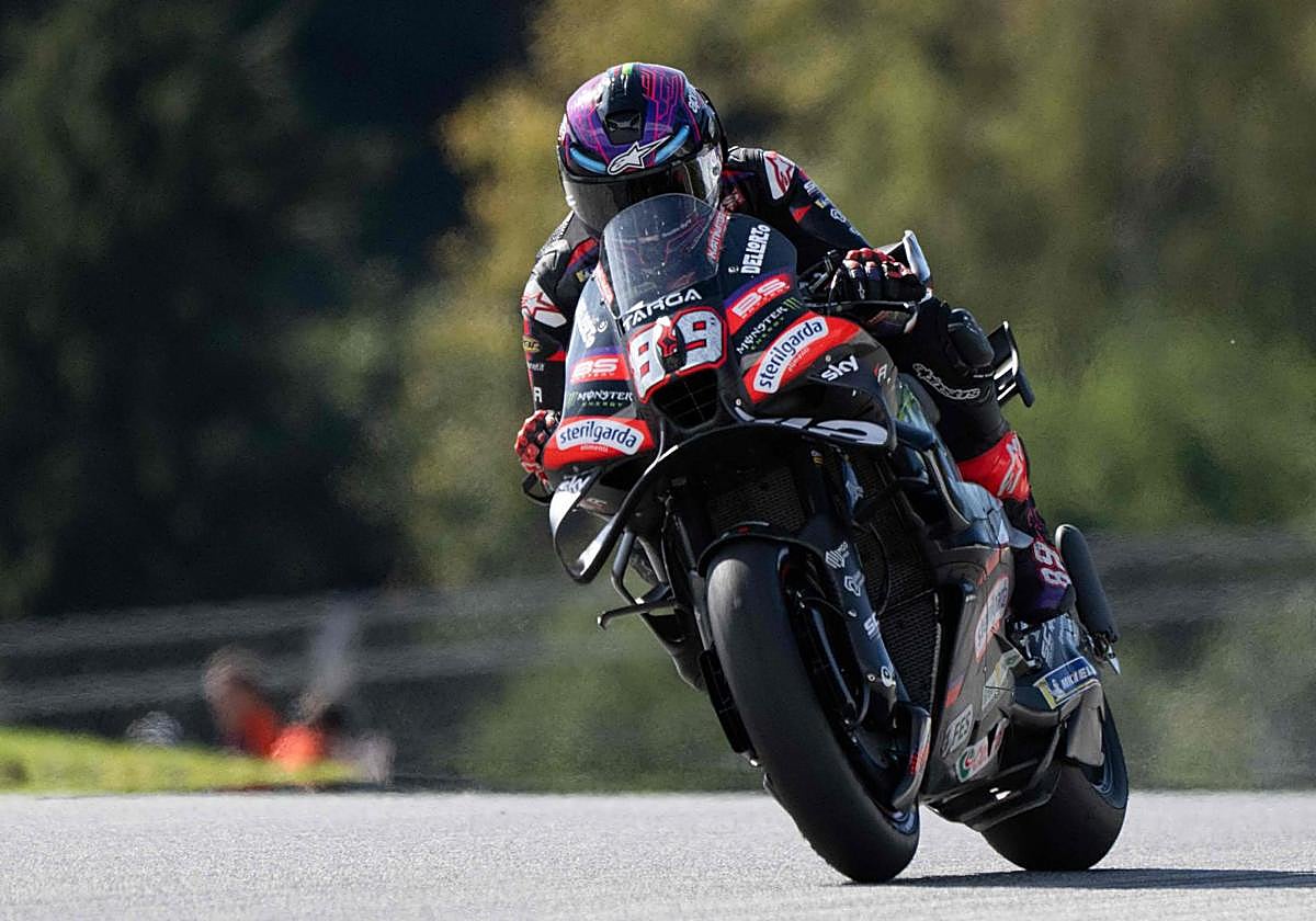 orge Martín en una sesión de entrenamientos de MotoGP durante la segunda jornada del Gran Premio de MotoGP de Austria.