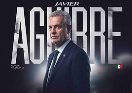 Javier Aguirre. nuevo técnico del Valencia.
