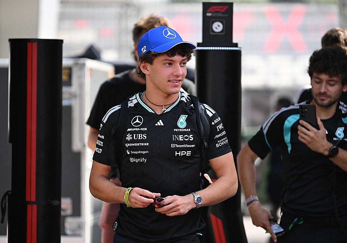 Kimi Antonelli, en el circuito de Bakú.