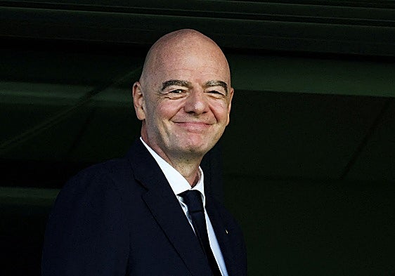 Gianni Infantino, durante el Mundial femenino sub-20, que se disputa en Polonia.