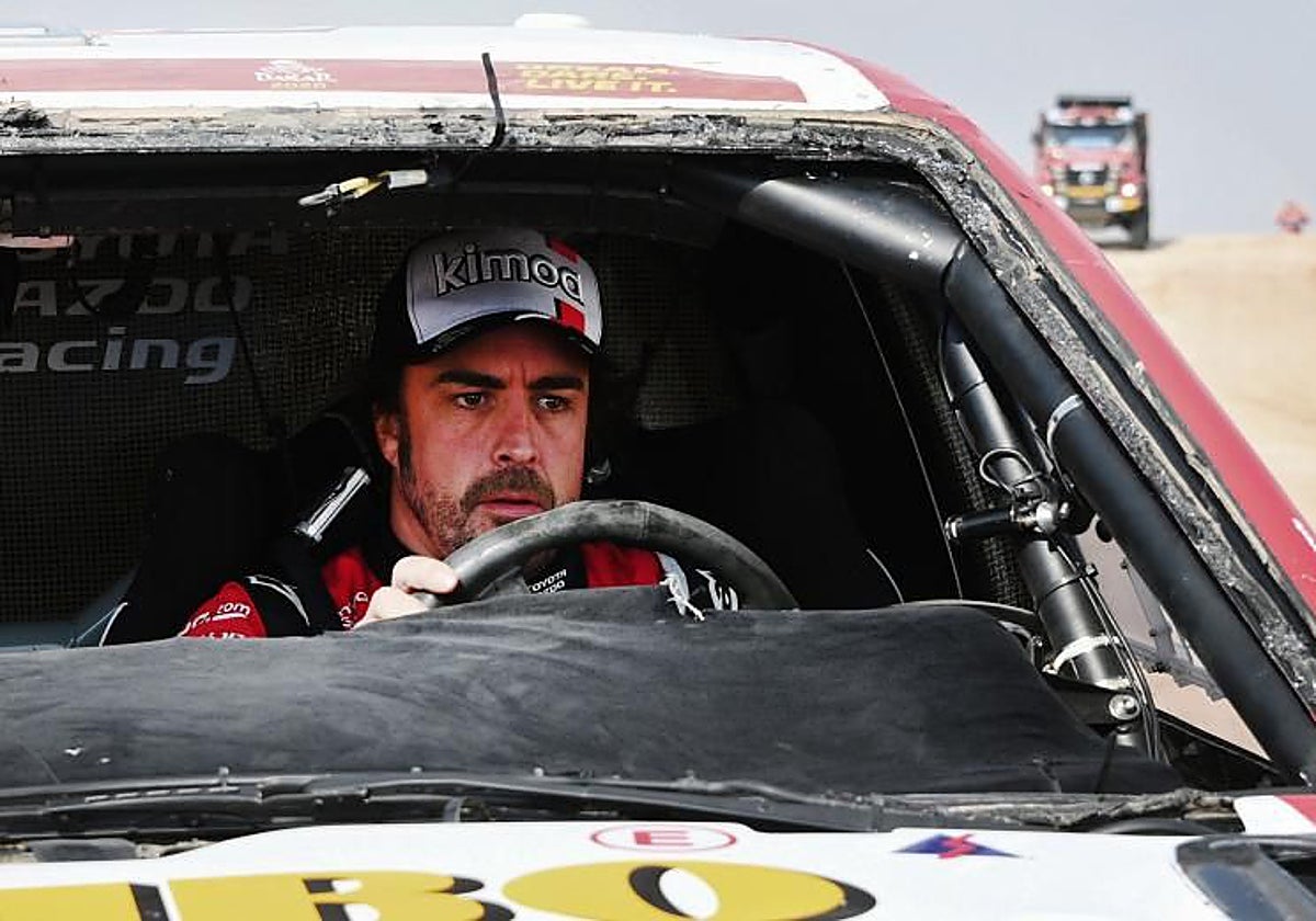 Fernando Alonso, en el Dakar 2020.