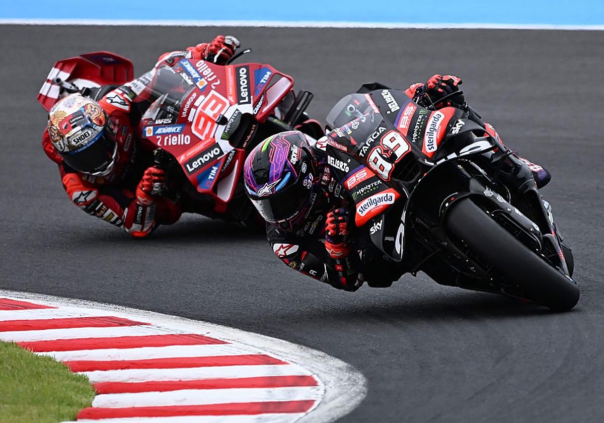 Jorge Martín y Marc Márquez.