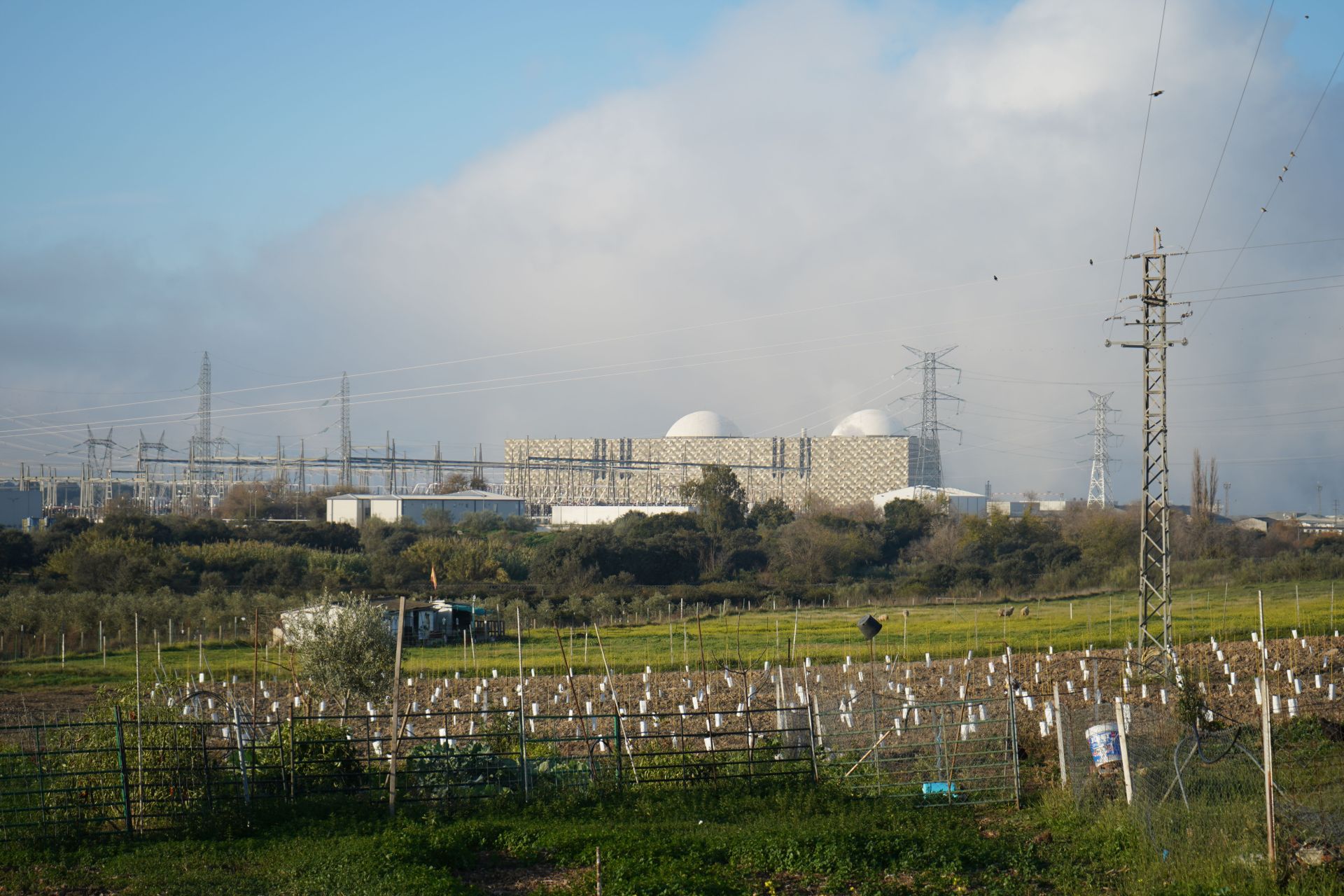 Exterior de la Central Nuclear de Almaraz