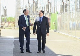 Ignacio Galán y el presidente valenciano Juanfran Pérez Llorca.
