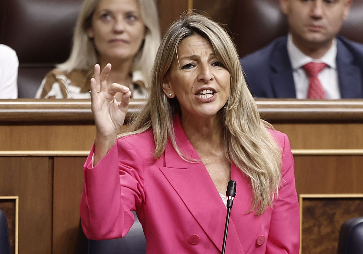 La ministra de Trabajo, Yolanda Díaz.