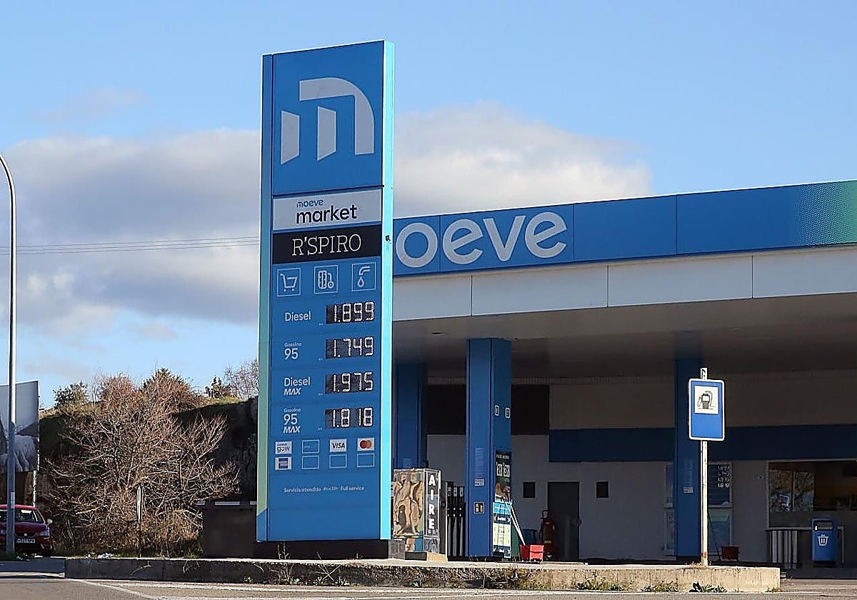 Gasolinera de Moeve en Segovia.