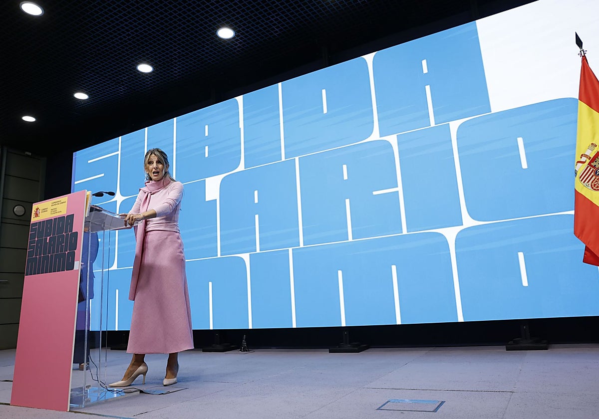 La vicepresidenta segunda y ministra de Trabajo, Yolanda Díaz.