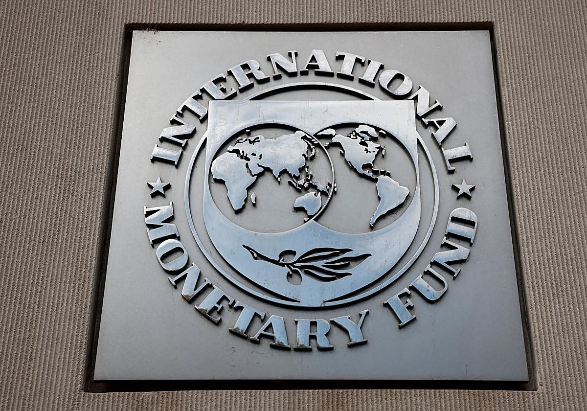 Logo del Fondo Monetario Internacional (FMI).
