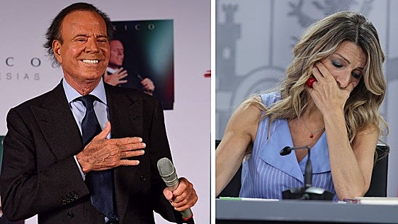 Julio Iglesias reclama a Yolanda Díaz 50.000 euros por intromisión al honor