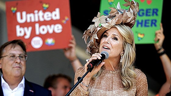 La reina Máxima de los Países Bajos, primera reina en inaugurar el Orgullo