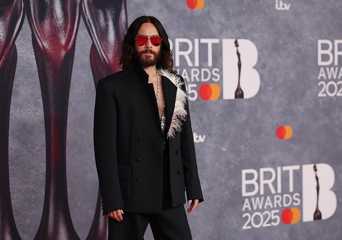 Jared Leto, en la alfombra roja de los 'Brit Awards'
