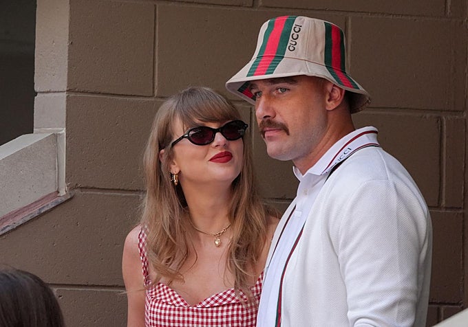 Taylor Swift y Travis Kelce en una imagen reciente.