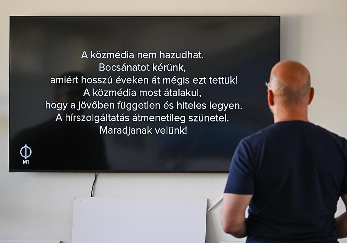 Magyar suspende la emisión de los medios de comunicación públicos en Hungría
