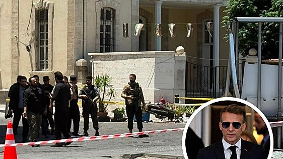Un atentado con explosivos cerca del hotel de Macron en Damasco deja al menos 18 heridos