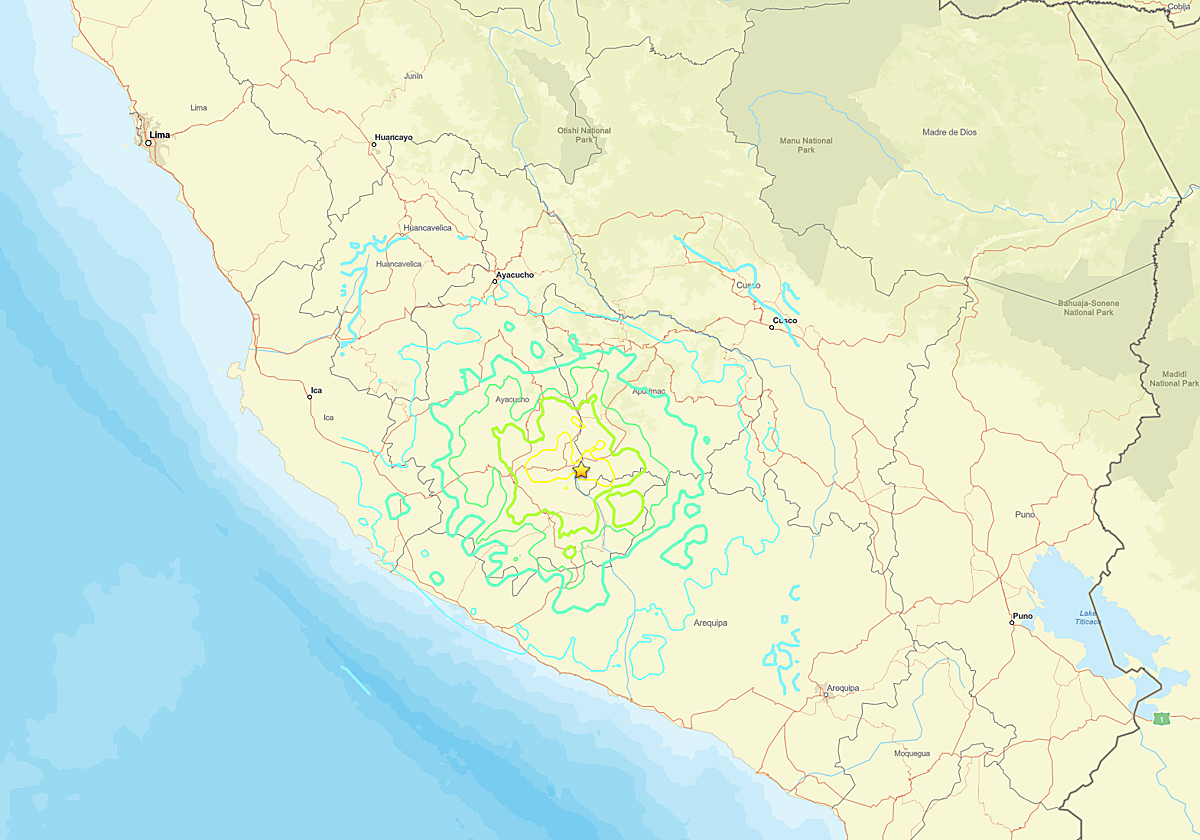 Un terremoto de magnitud 7,2 sacude una zona rural de Perú