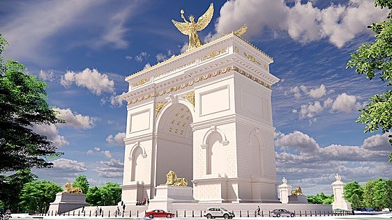 Trump quiere albergar una base militar en el futuro arco de triunfo de Washington