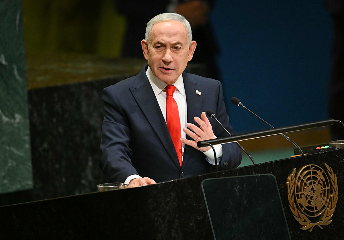 Netanyahu llama «cobardes» a los países que le abuchean y abandonan la Asamblea de la ONU durante su discurso