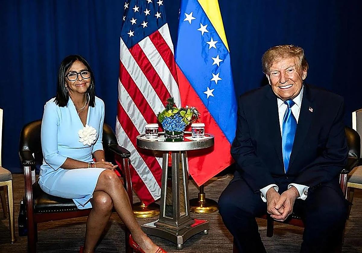 El tirón de orejas de Trump a Delcy: «Al final tiene que haber elecciones»